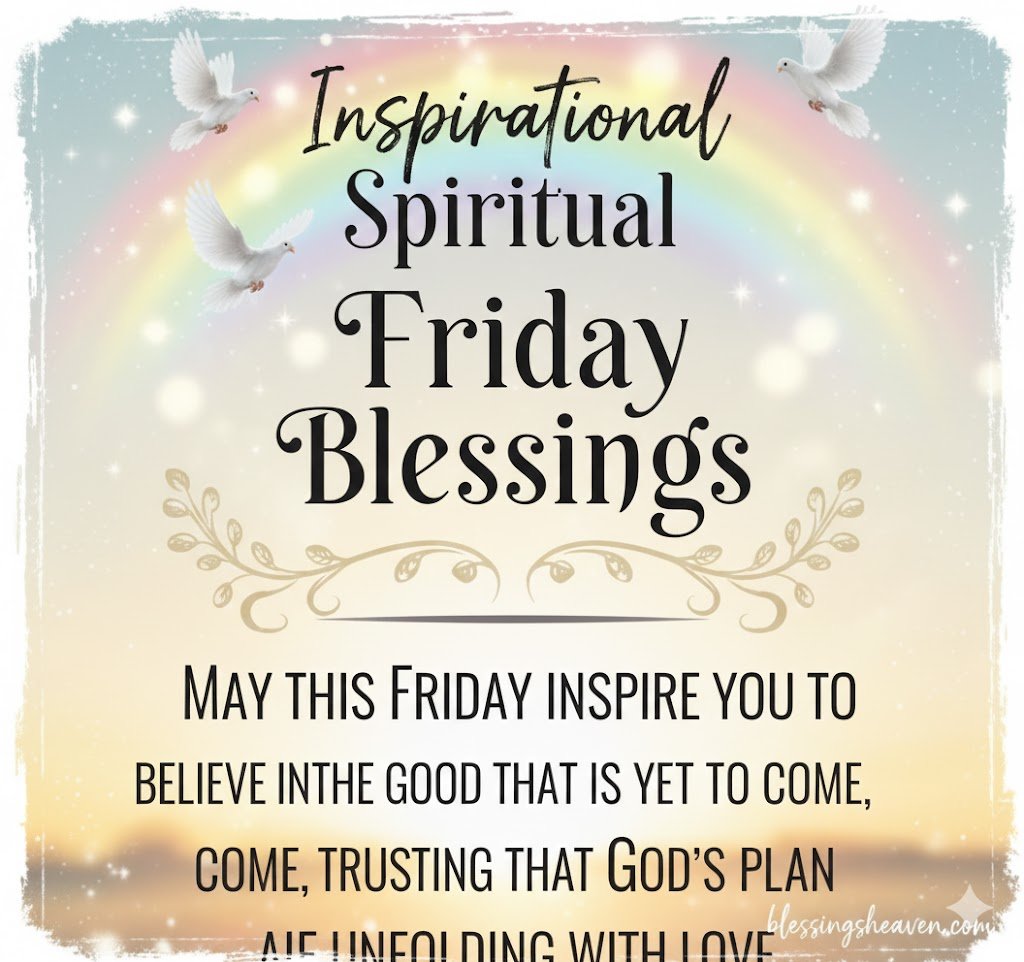 Encouraging Spiritual Friday Blessings Quotes