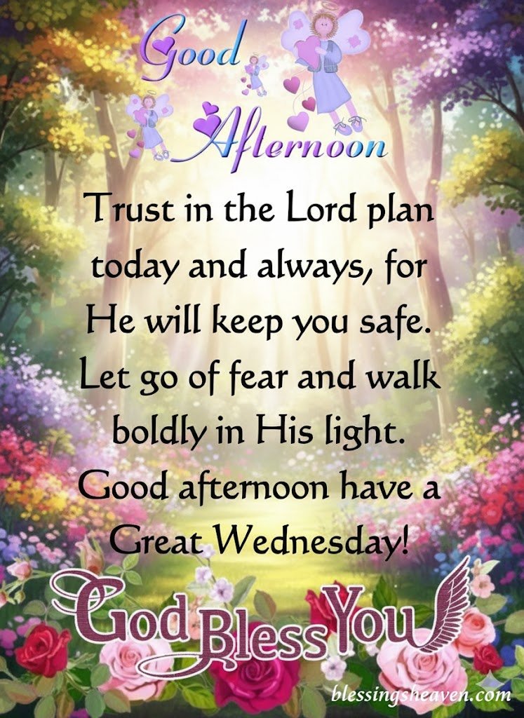 Good Afternoon Wednesday