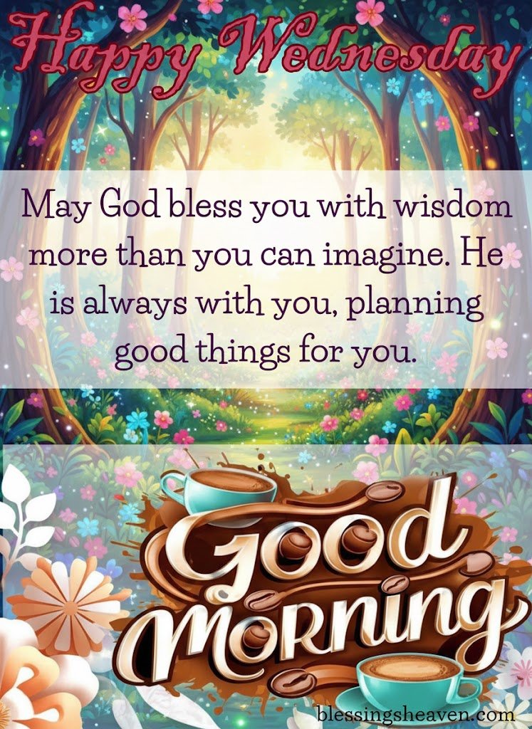 Good Morning Happy Wednesday Blessing