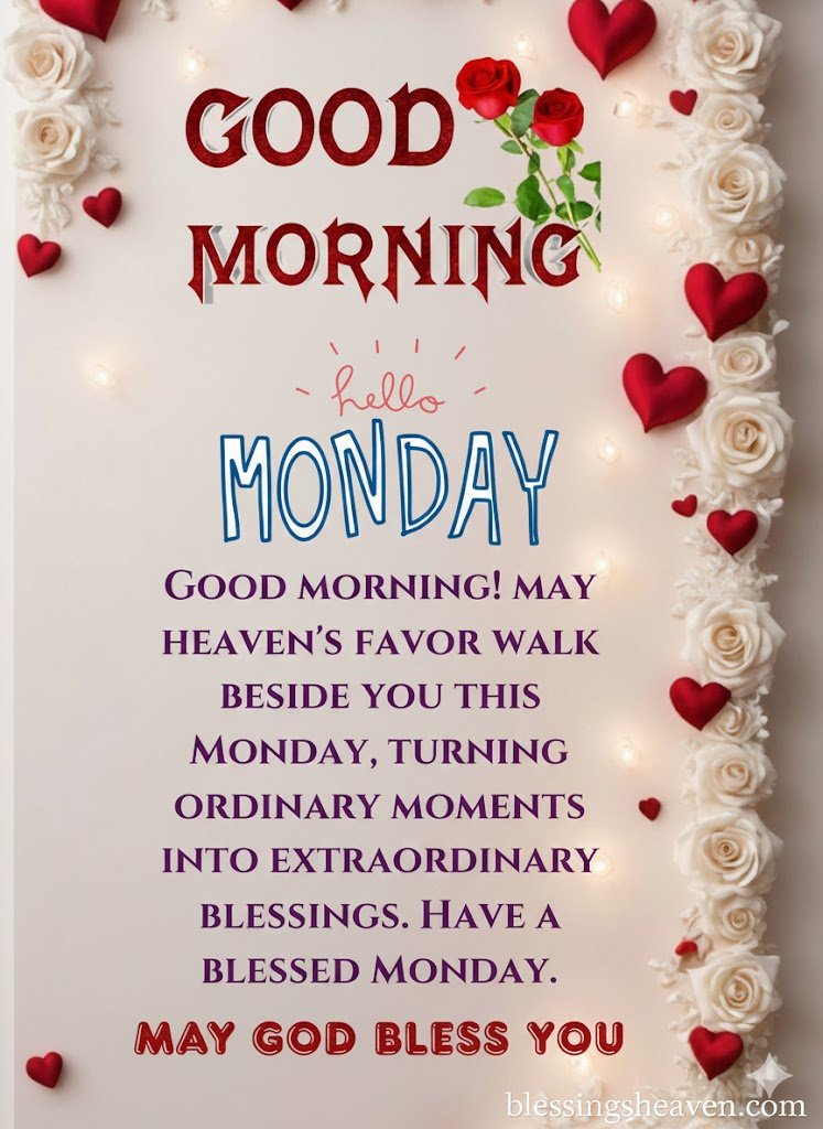 Cute Blessed Good Morning Monday Images