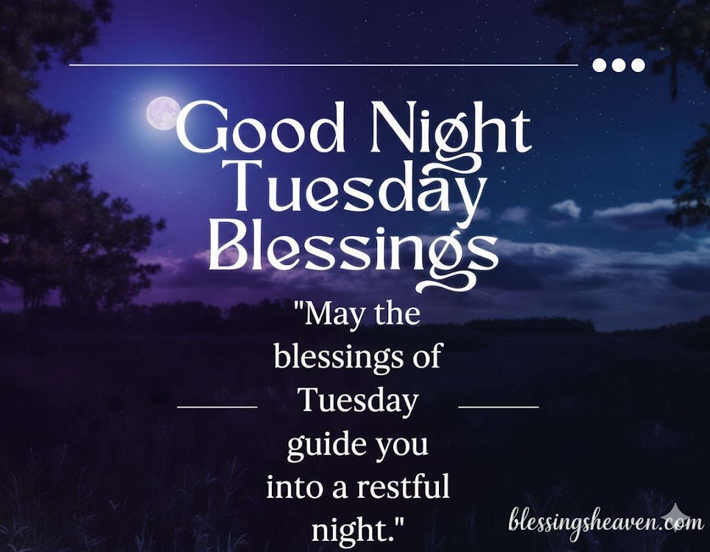 Good Night Tuesday Blessings