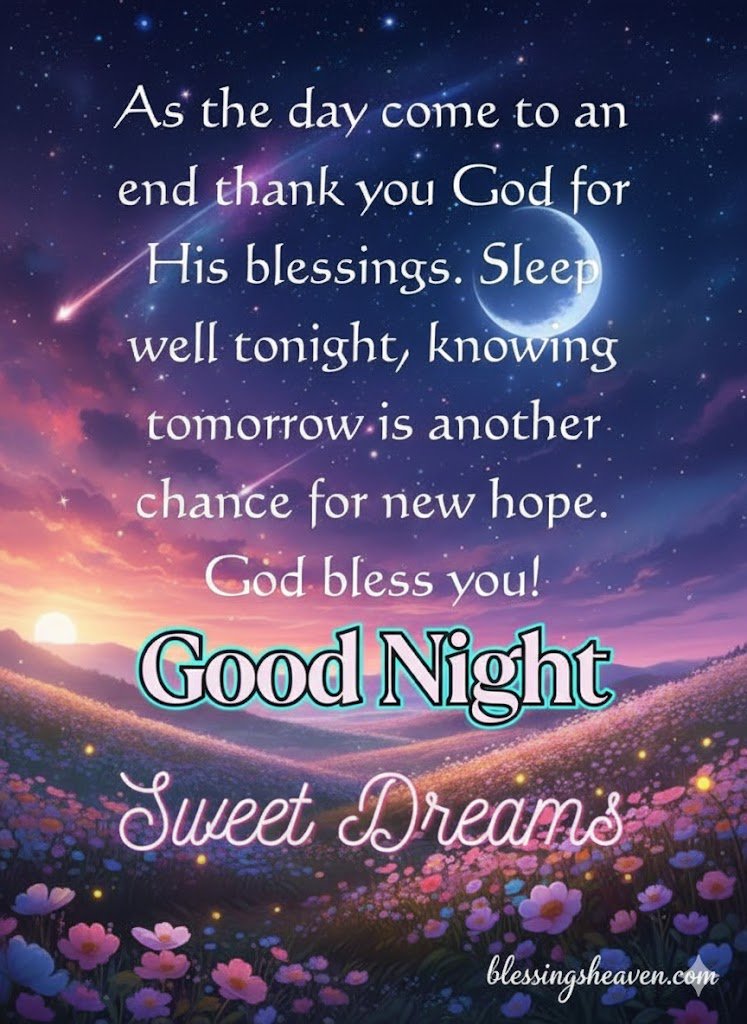 Good Night Wednesday Blessings