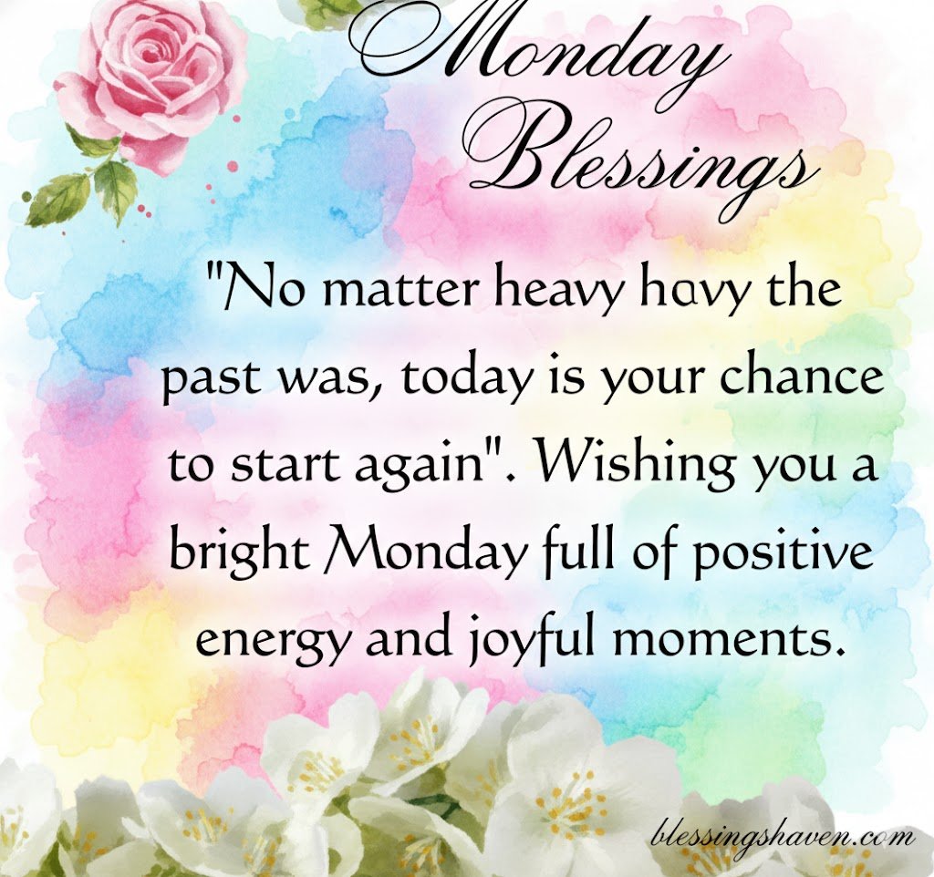 Happy Monday New Week Morning Blessings