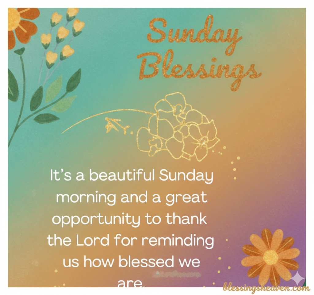 Inspirational Sunday Blessings