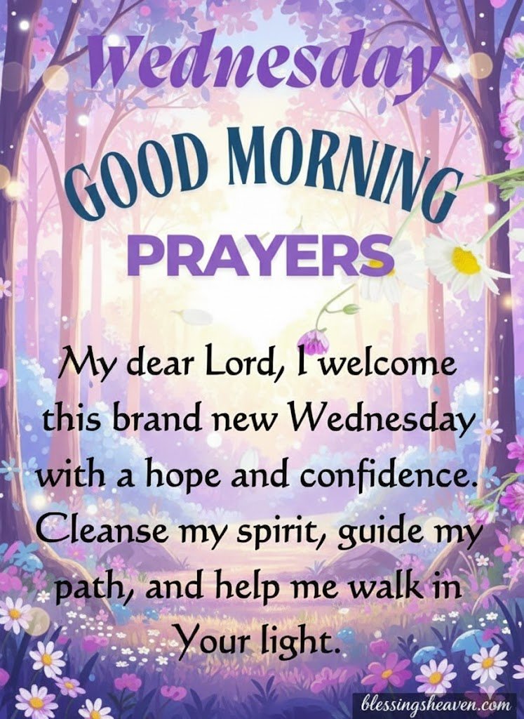 Powerful Wednesday Blessings Prayer