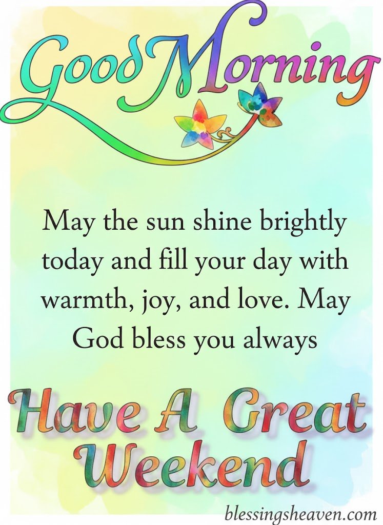 Have a great Saturday 