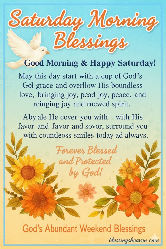 Saturday Blessings Images