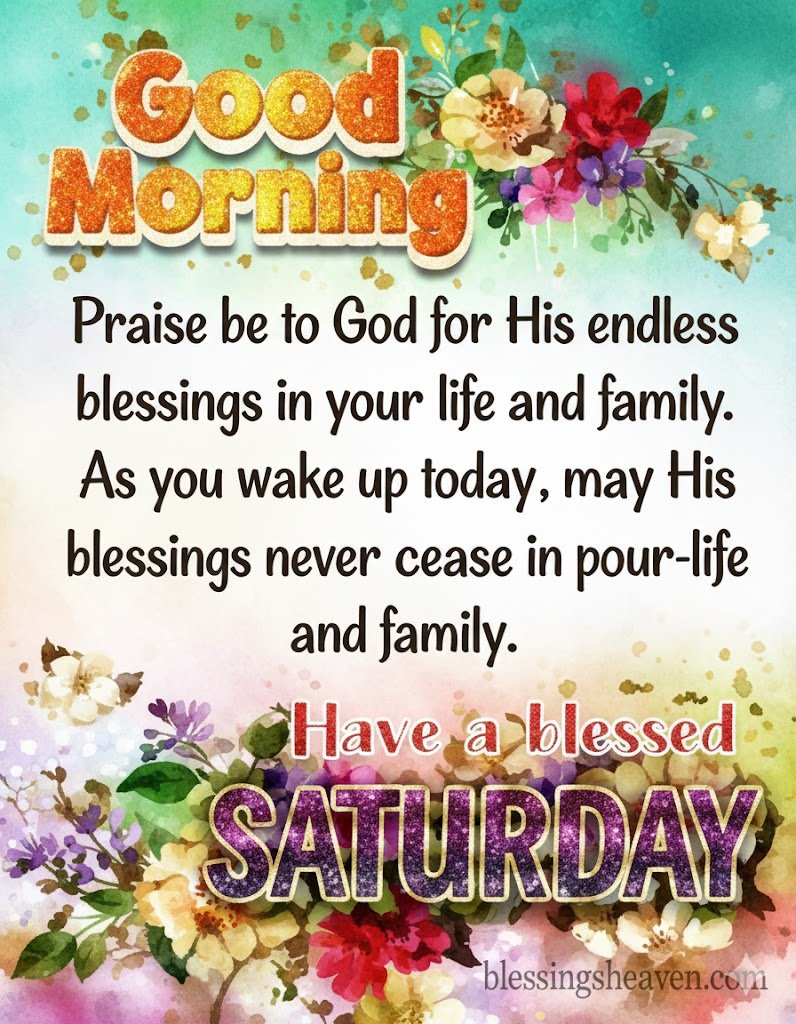 Saturday Morning Blessings Images & Quotes
