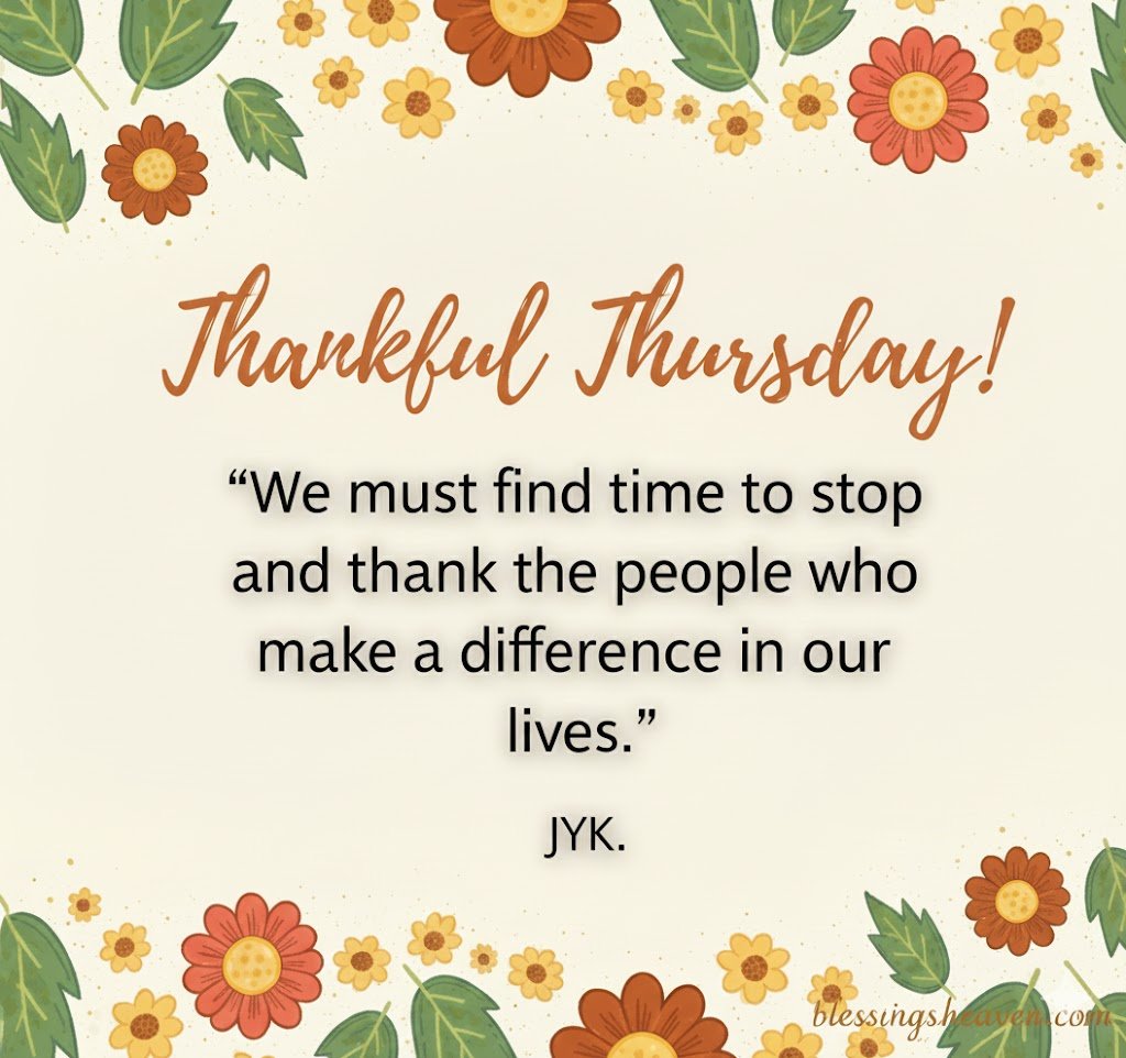 Thankful and Grateful Thursday Greetings
