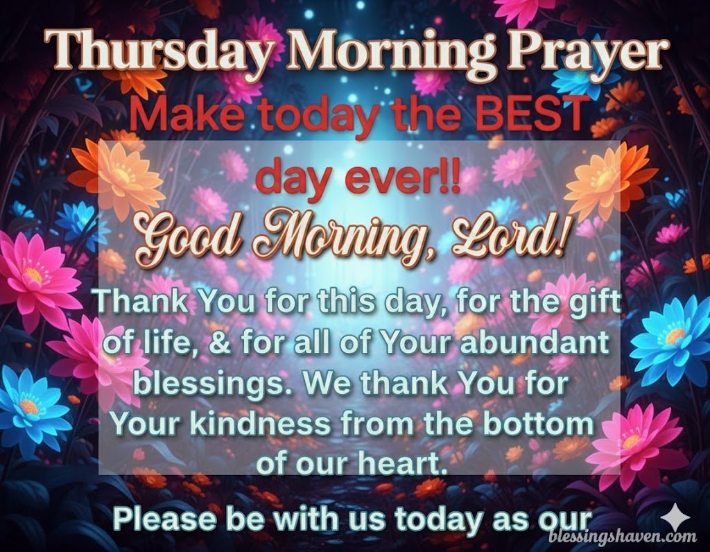 Thursday Morning Blessings and Prayers 1