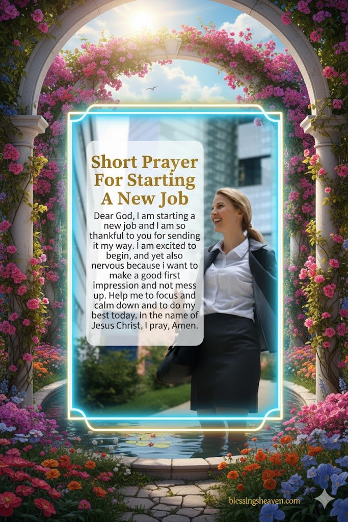 A Prayer for the First Day at Work at a New Job 