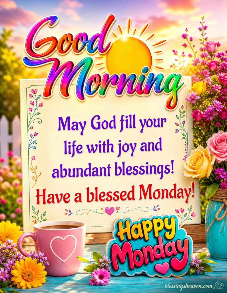 Beautiful Good Morning Monday Wishes