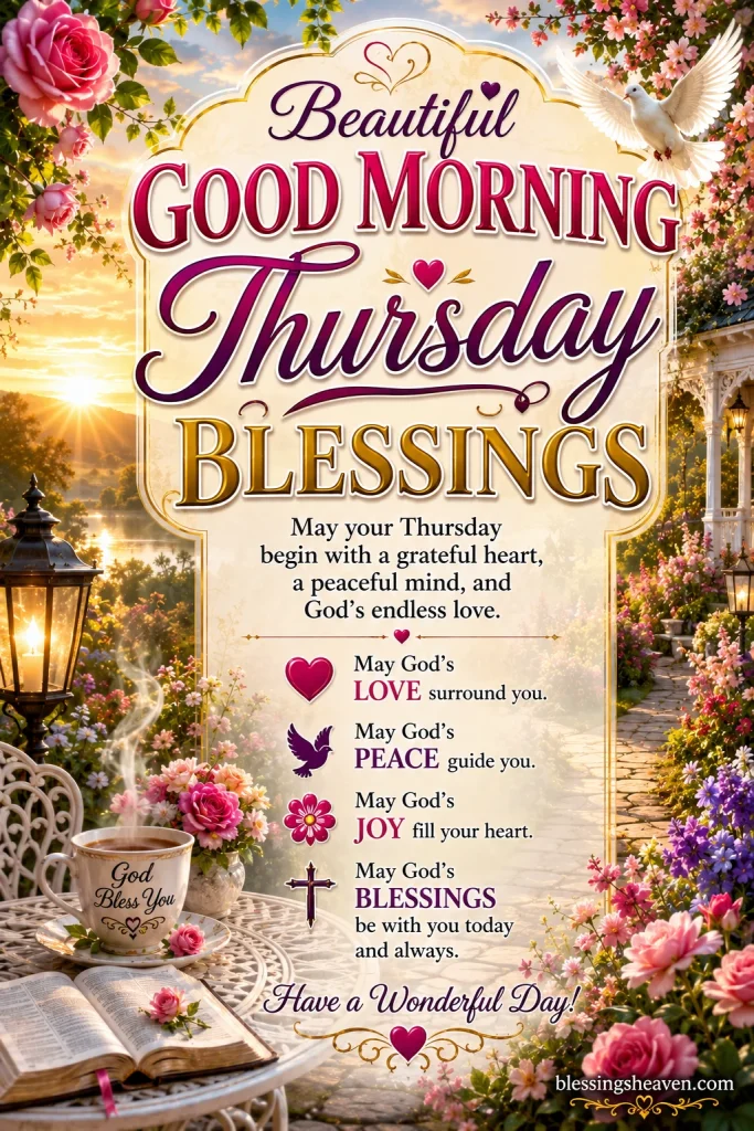 Beautiful Good Morning Thursday Blessings