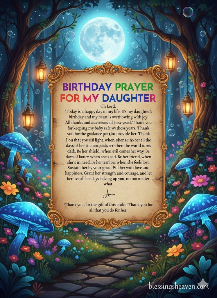 Birthday Prayer for Your Daughter