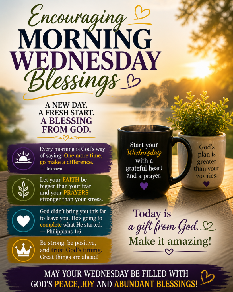Encouraging Morning Wednesday Blessings Quotes