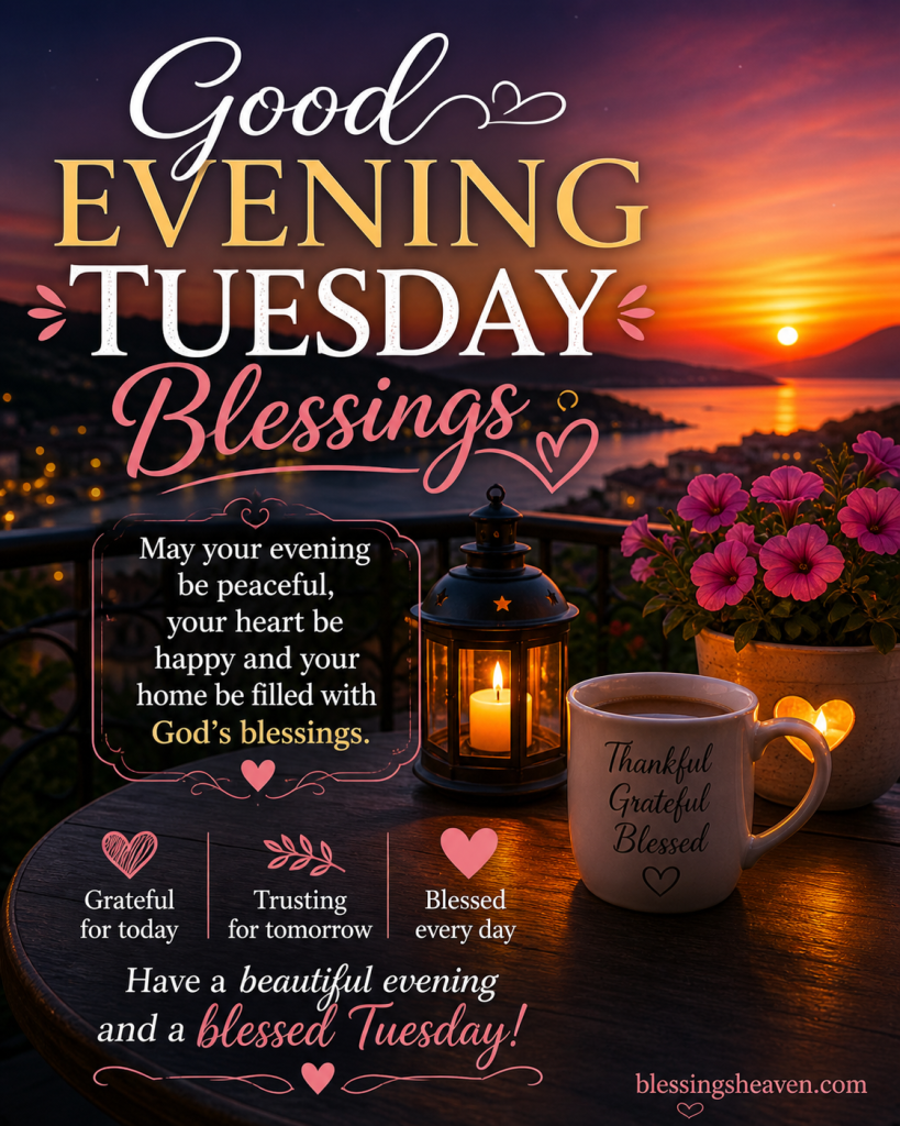 Good Evening Tuesday Blessings