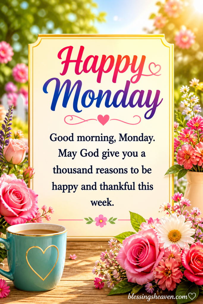 Good Morning Happy Monday Morning Blessings