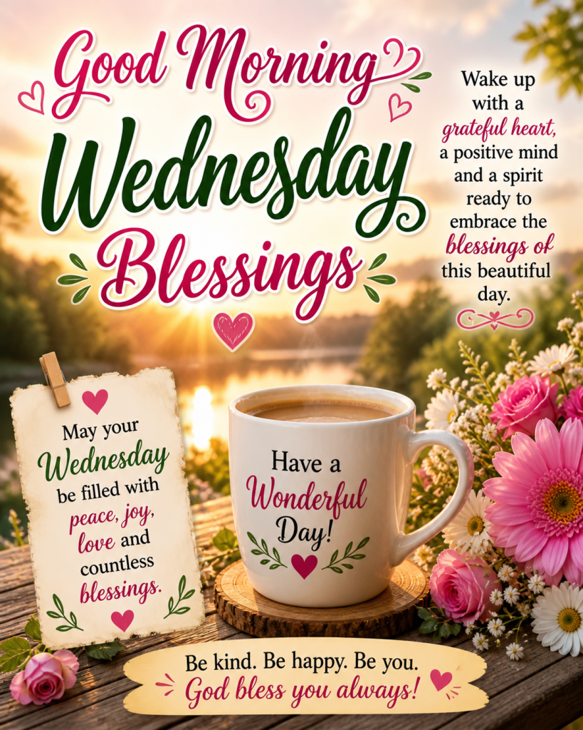 Good Morning Wednesday Blessings Quotes