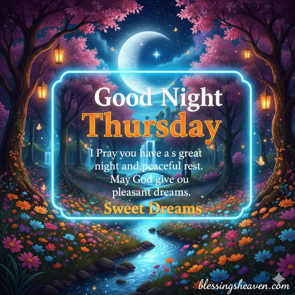 Good Night Thursday Blessings