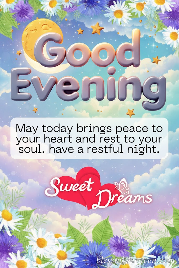 Heartfelt Good Evening Blessings