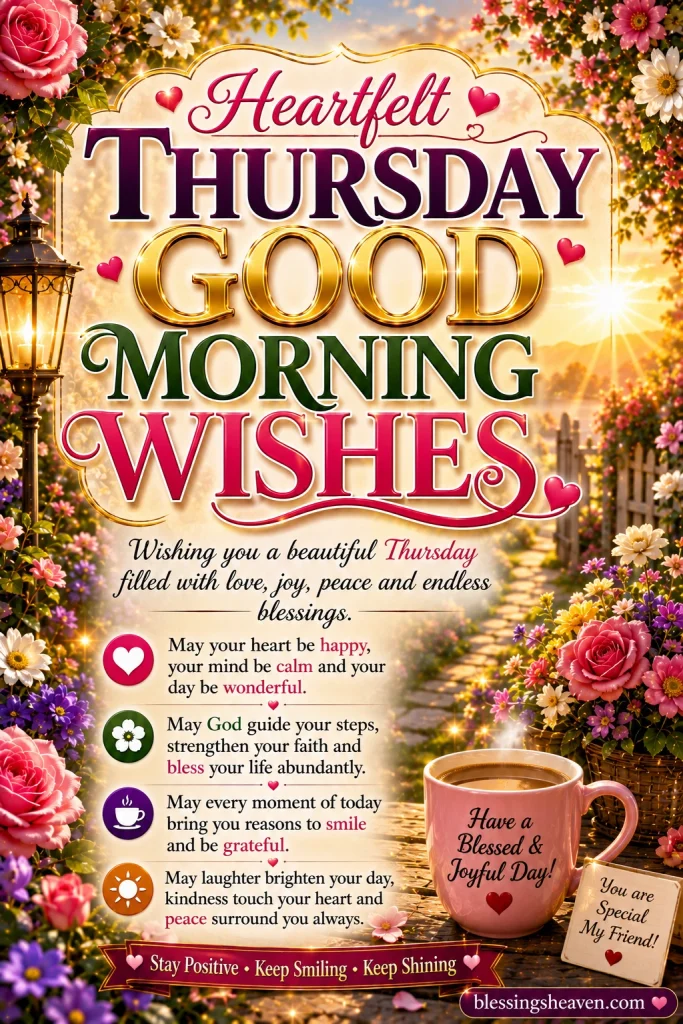 Heartfelt Thursday Good Morning Wishes