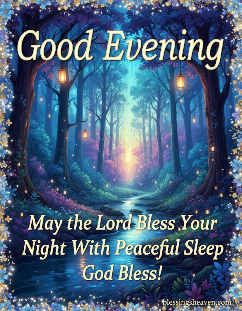 Inspirational Good Evening Blessings Quotes