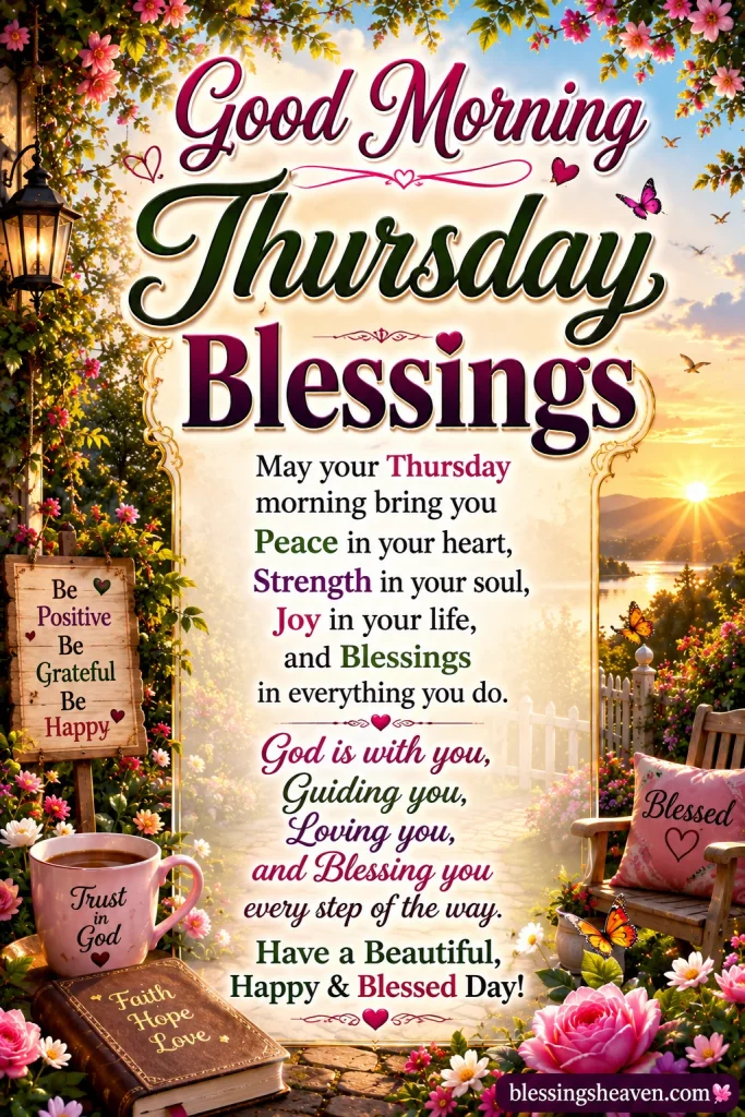 Inspirational Good Morning Thursday Blessings