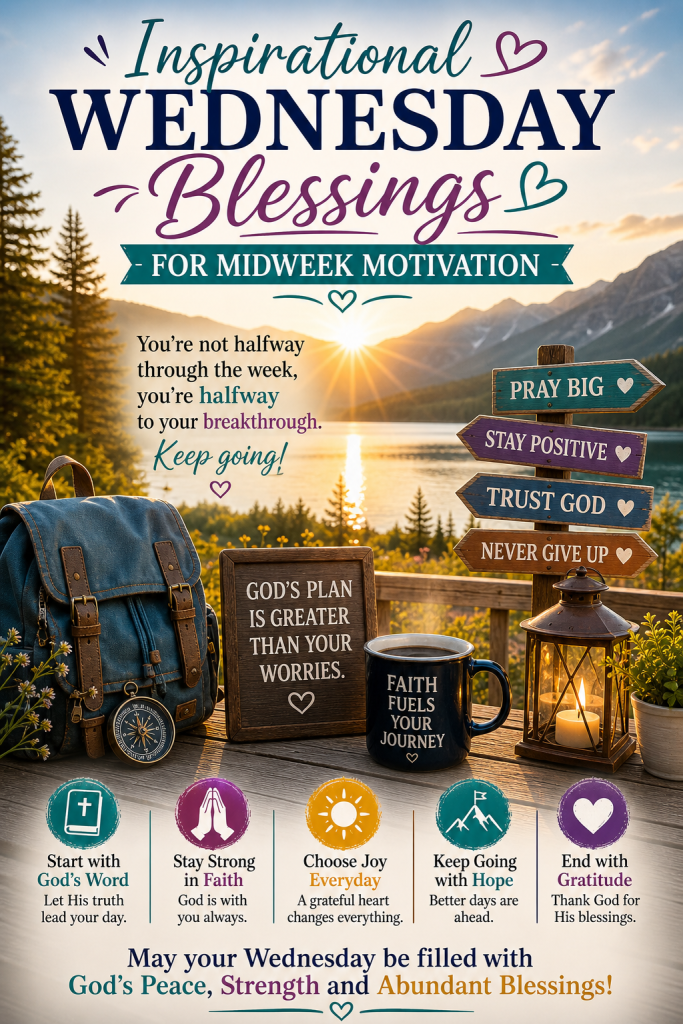  Inspirational Wednesday Blessings for Midweek Motivation