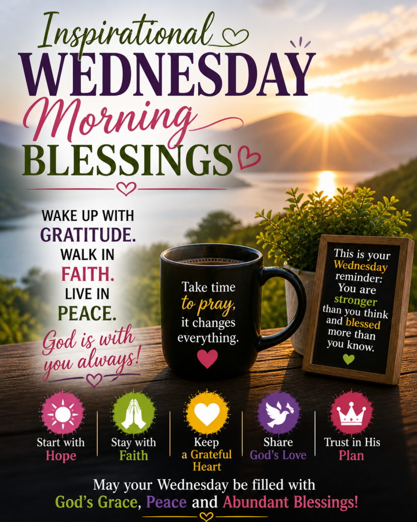 Inspirational Wednesday Morning Blessings