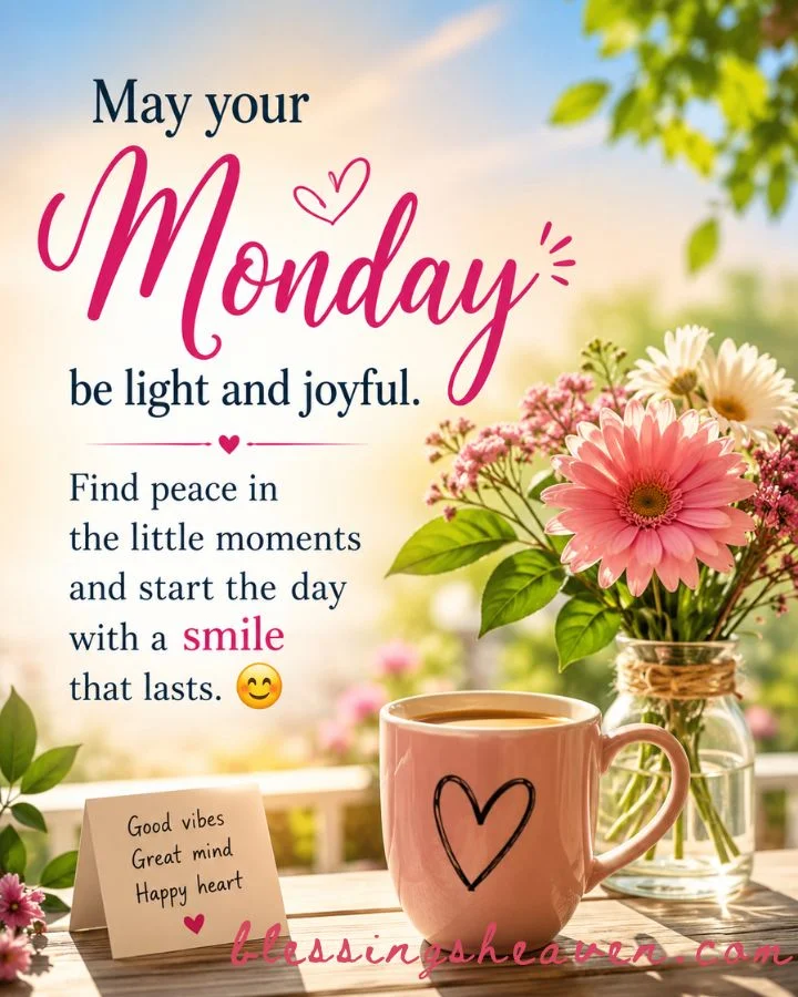 May your Monday be light and joyful