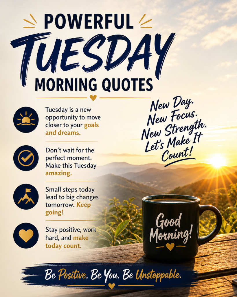 Powerful Tuesday Morning Quotes
