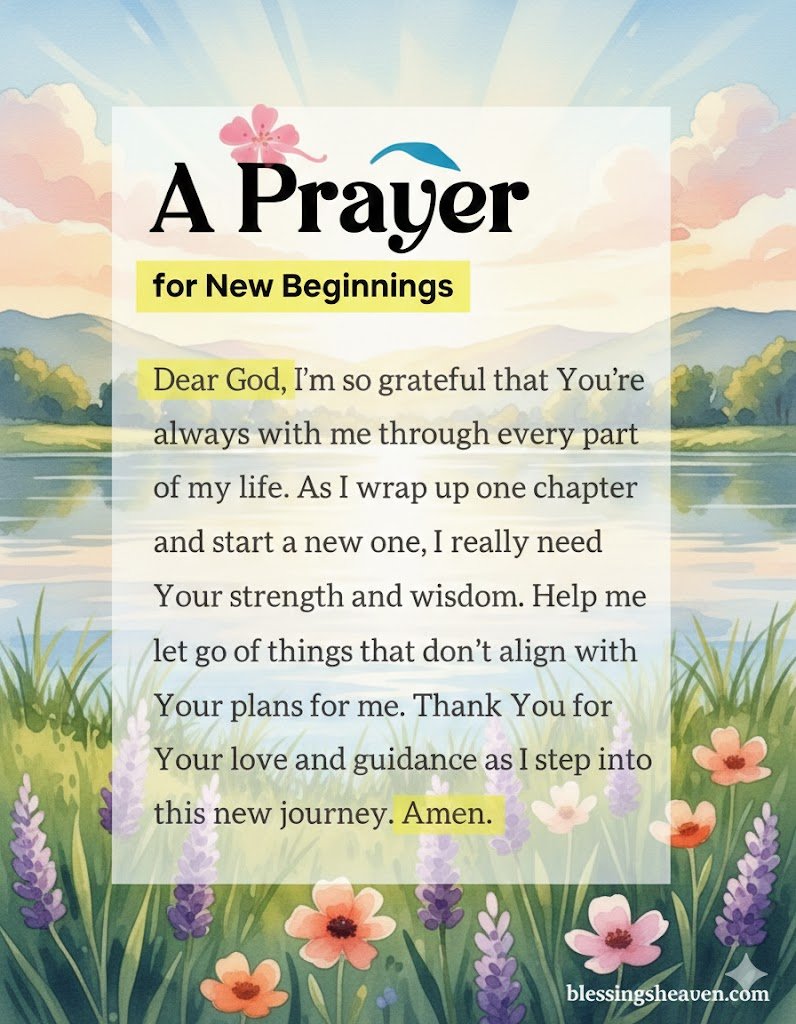 Prayers When You're Starting Something New