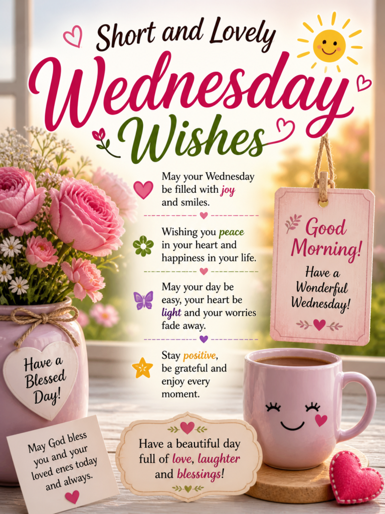 Short and Lovely Wednesday Wishes