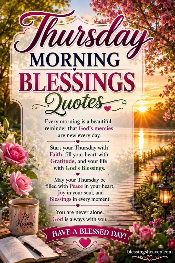 Thursday Morning Blessings Quotes