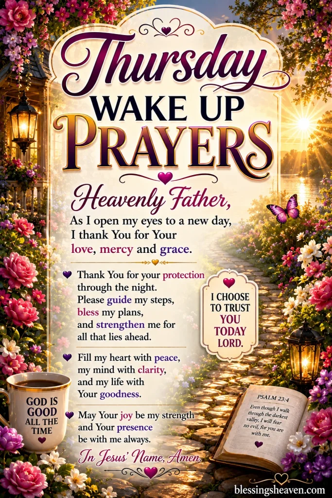 Thursday Wake Up Prayers