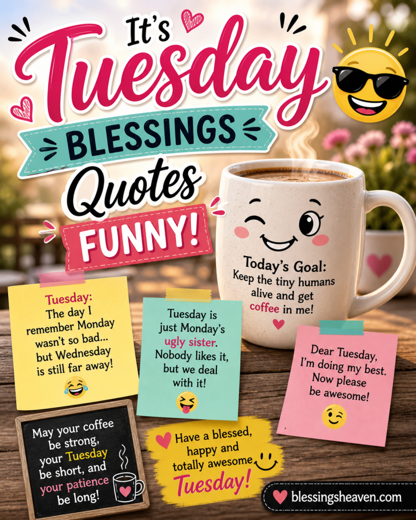 Tuesday Blessings Quotes Funny