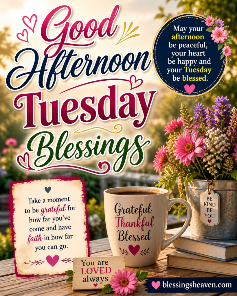 Good Afternoon Tuesday Blessings