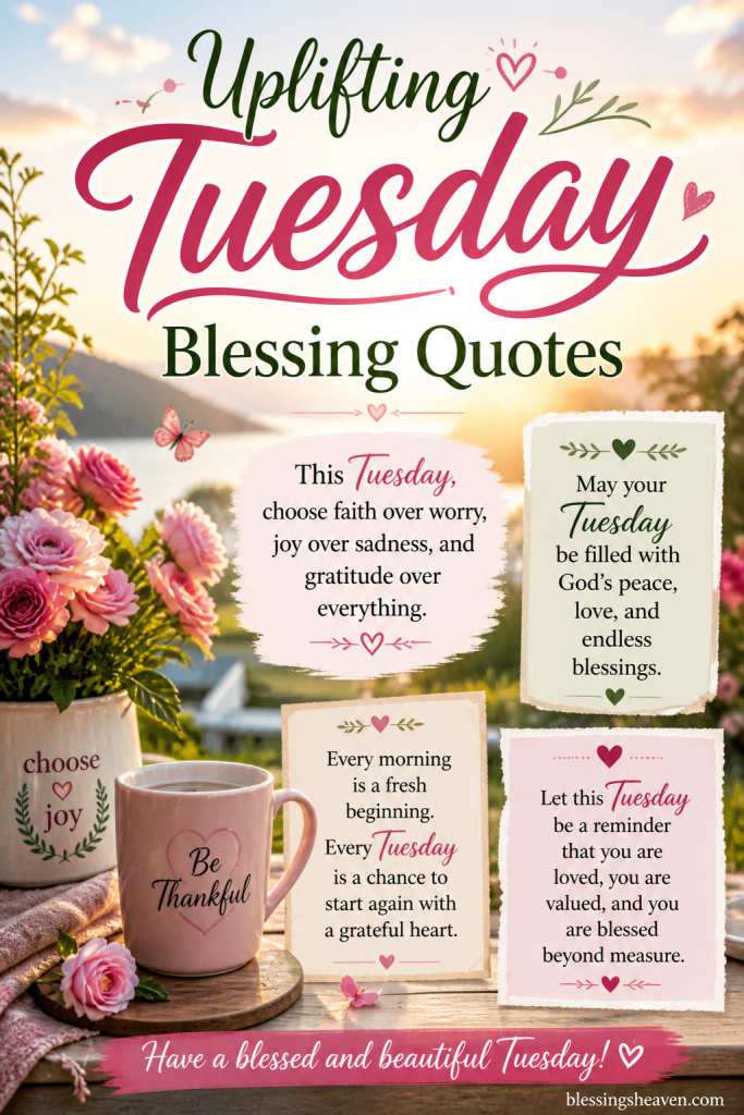 Uplifting Tuesday Blessing Quotes