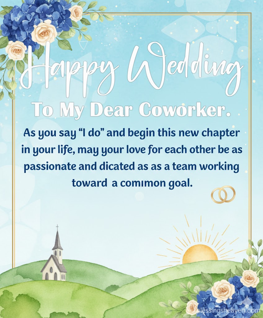 Wedding Wishes for Coworkers