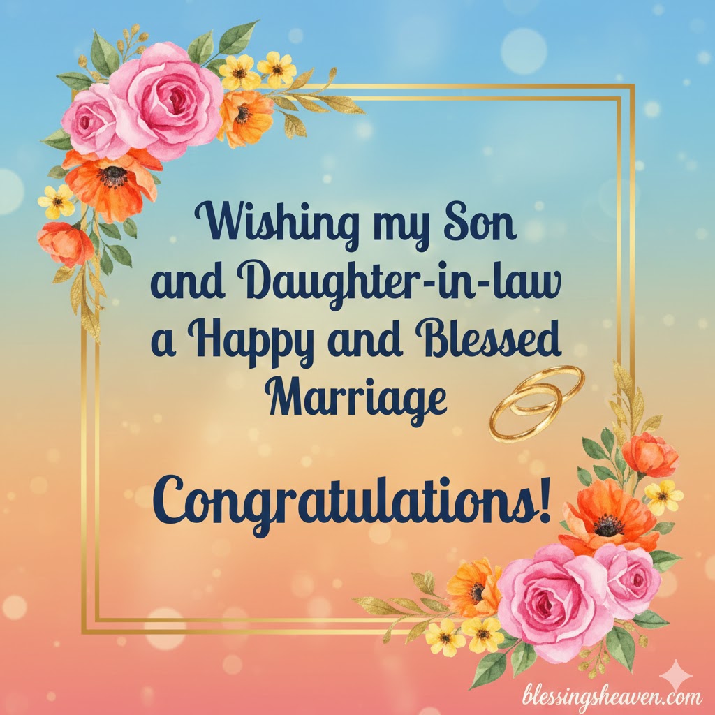 Wedding Wishes for a Son or Daughter