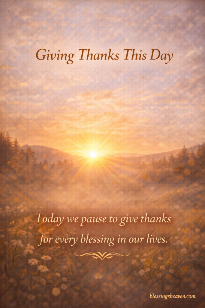 Giving Thanks This Day