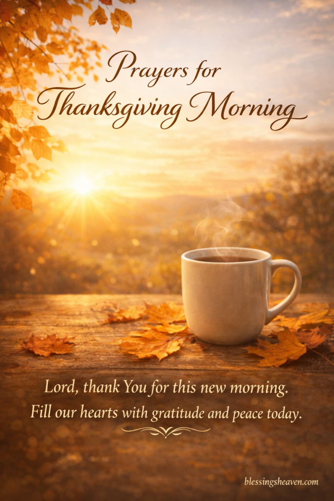 Prayers for Thanksgiving Morning