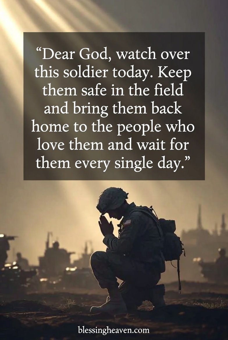 War blessings for soldiers
