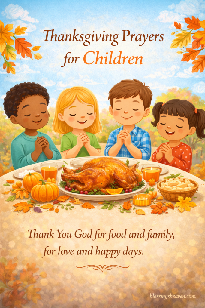 Thanksgiving Prayers for Children