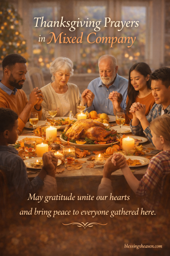 Thanksgiving Prayers in Mixed Company