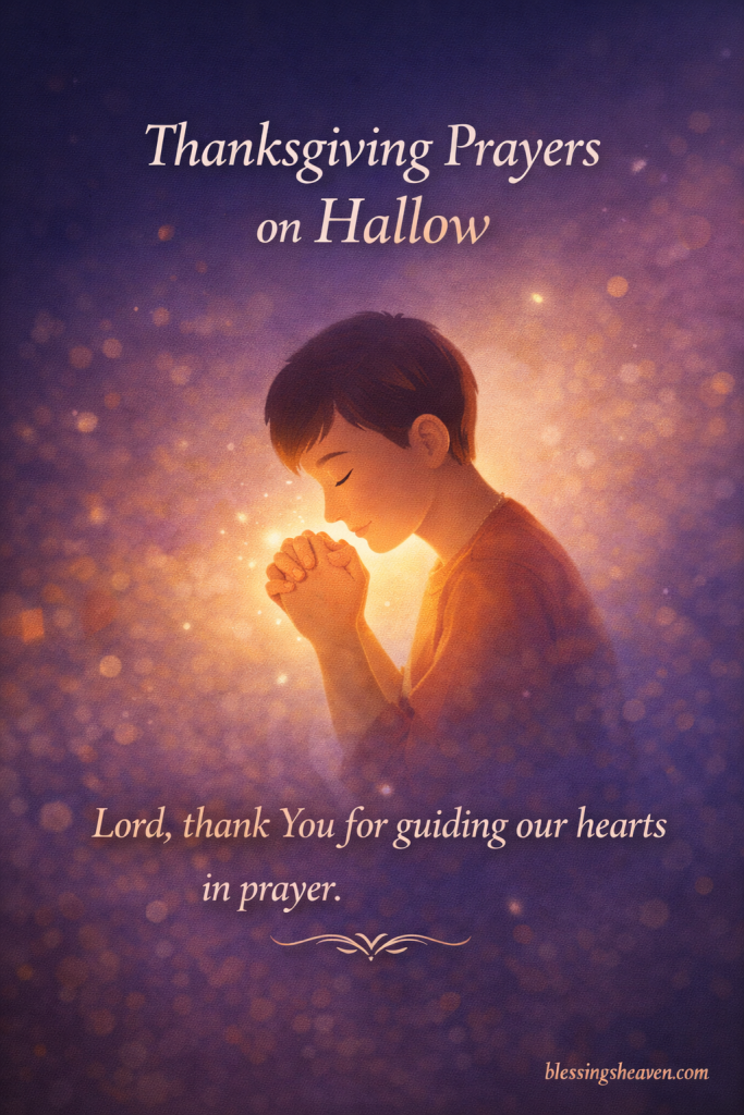 Thanksgiving Prayers on Hallow