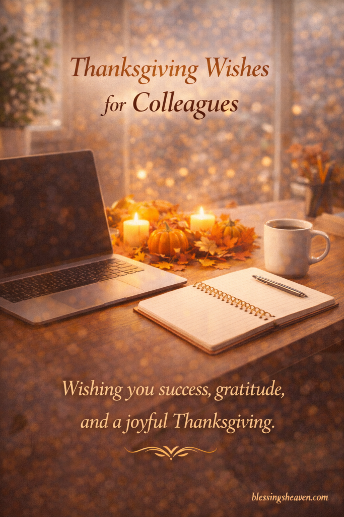 Thanksgiving Wishes for Colleagues or Your Boss