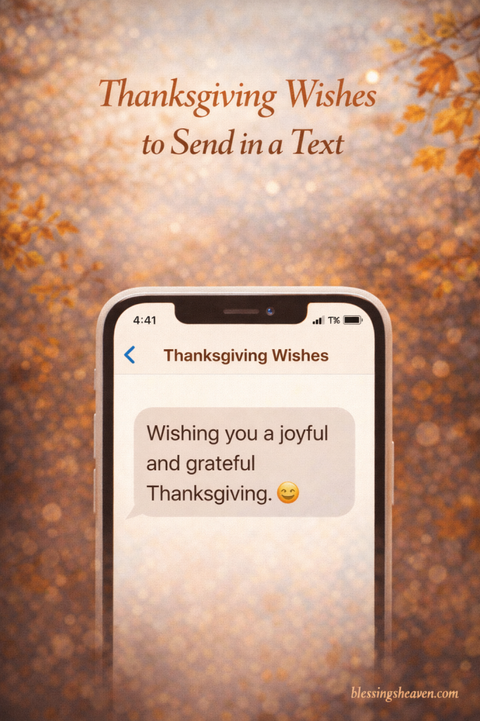 Thanksgiving Wishes to Send in a Text