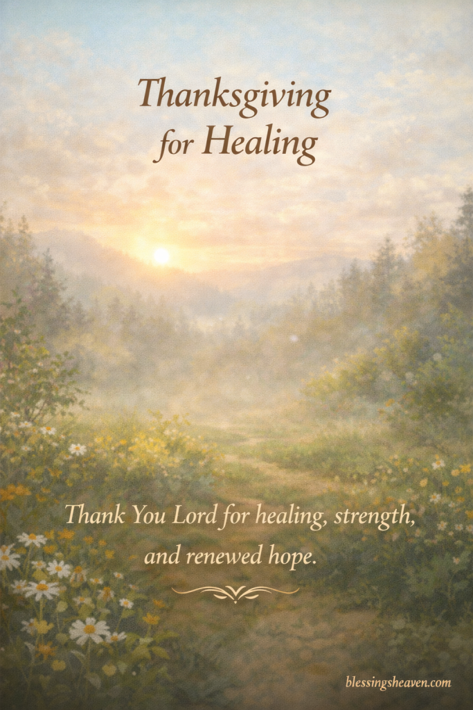 Thanksgiving for Healing