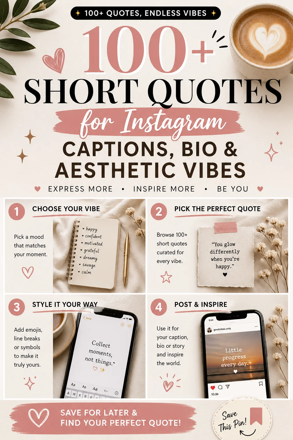 100 Short Quotes for Instagram Captions Bio Aesthetic Vibes 1